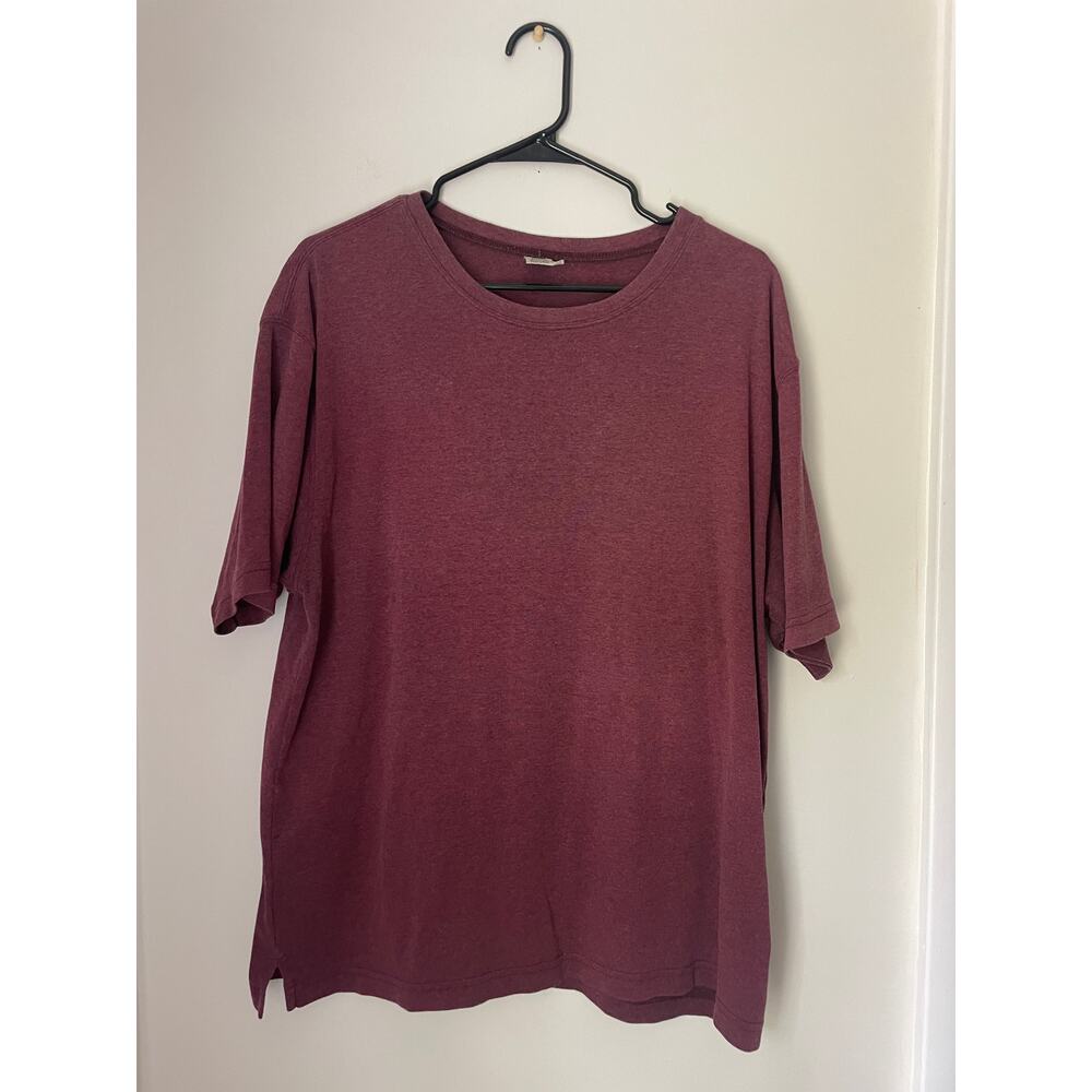 Peruvian Connection Tee Mauve Cotton Blend-Large Unisex